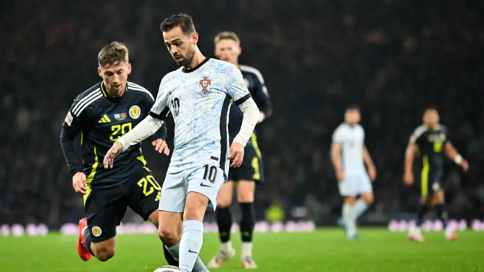 Bernardo Silva e o empate na Escócia: "Saímos com alguma frustração"