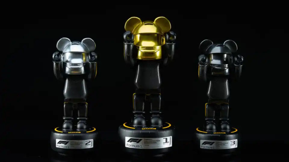 Não, não é o Mickey. Este é o troféu do GP dos EUA em Fórmula 1