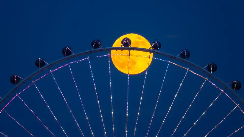 As fotografias da Super Lua mais brilhante de 2024