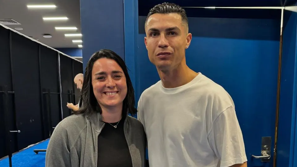 "Sem palavras". Cristiano Ronaldo esteve com referência do ténis feminino