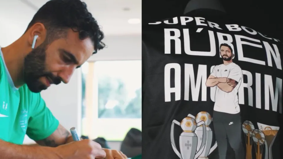 Sporting vende camisolas autografadas por Amorim... e preço pode assustar