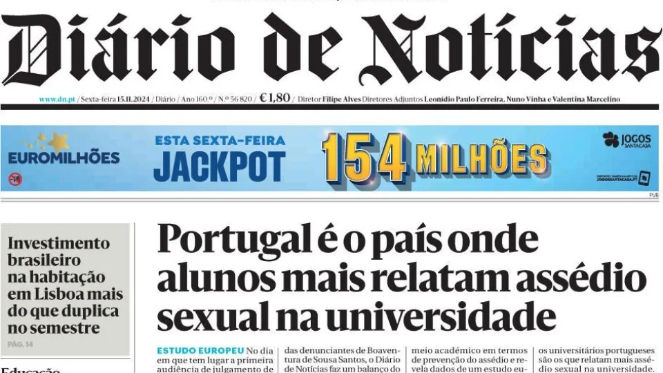 Hoje é notícia: Assédio? Alunos relatam mais; Juiz expulso a exercer