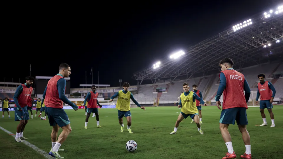 Portugal com todos disponíveis no último treino antes da Croácia