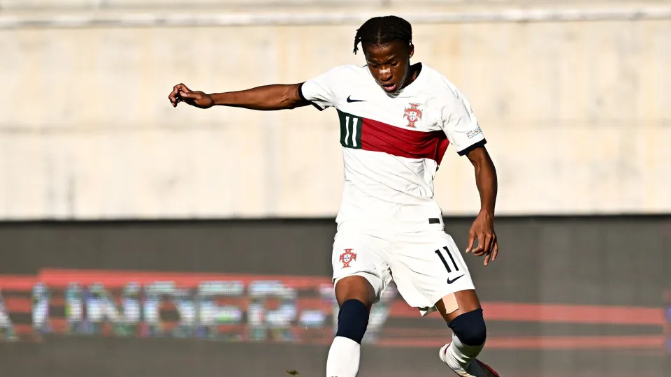 LARNACA, CYPRUS - June 02: Cardoso Varela of Portugal during the UEFA European Under-17 Championship 2023/2024 Semi-Final match between Serbia and Portugal at AEK Arena on June 02, 2024 in Larnaca, Cyprus. (Photo by Piaras Ó Mídheach - Sportsfile/UEFA via