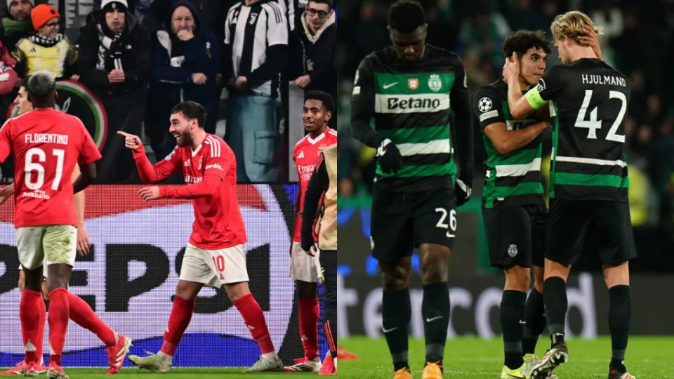 Sporting afasta-se e Benfica aproxima-se dos 'oitavos' da Champions
