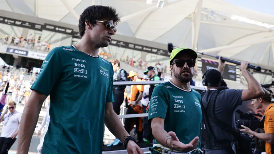 Lance Stroll, piloto de Fórmula 1, testou um carro de rali em Fafe
