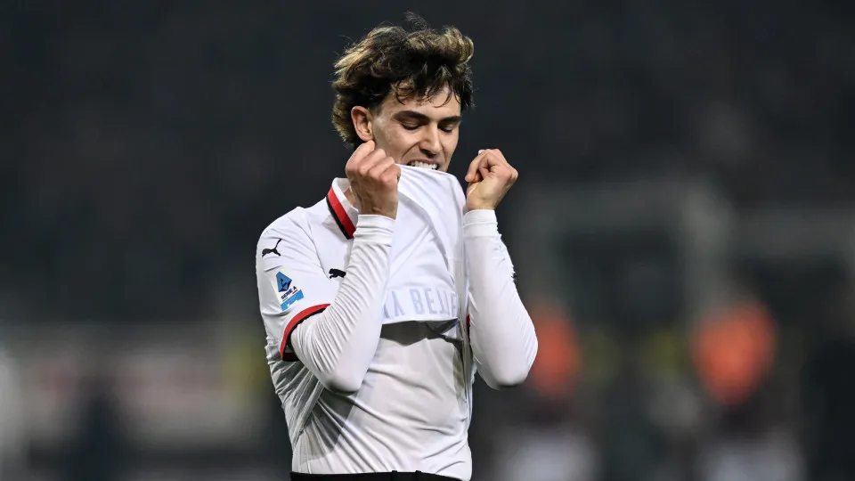 TURIN, ITALY - FEBRUARY 22: Joao Felix of Milan disappointment during the Serie A match between Torino and Milan at Stadio Olimpico di Torino on February 22, 2025 in Turin, Italy. (Photo by Image Photo Agency/Getty Images)