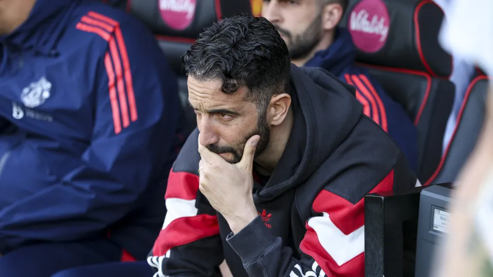 BOURNEMOUTH, ENGLAND - APRIL 27: Head Coach Ruben Amorim of Manchester United during the Premier League match between AFC Bournemouth and Manchester United FC at Vitality Stadium on April 27, 2025 in Bournemouth, England. (Photo by Robin Jones - AFC Bourn