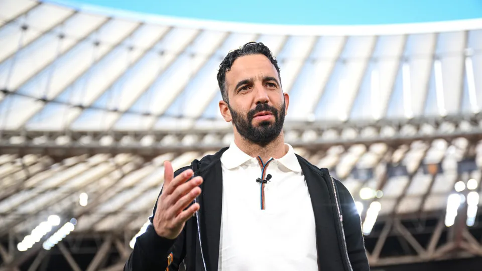 BILBAO, SPAIN - MAY 20: Ruben Amorim, Manager of Manchester United, during a stadium walk around ahead of the UEFA Europa League Final 2025 between Tottenham Hotspur and Manchester United at Estadio de San Mames on May 20, 2025 in Bilbao, Spain. (Photo by