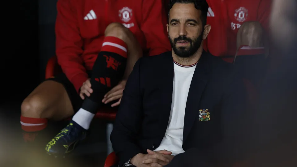Bilbao, Spain - May 21: head coach Ruben Amorim of Manchester United looks on during the UEFA Europa League Final 2025 between Tottenham Hotspur and Manchester United at San Mamés Stadium on May 21, 2025 in Bilbao, Spain. (Photo by Manu Reino/DeFodi Image
