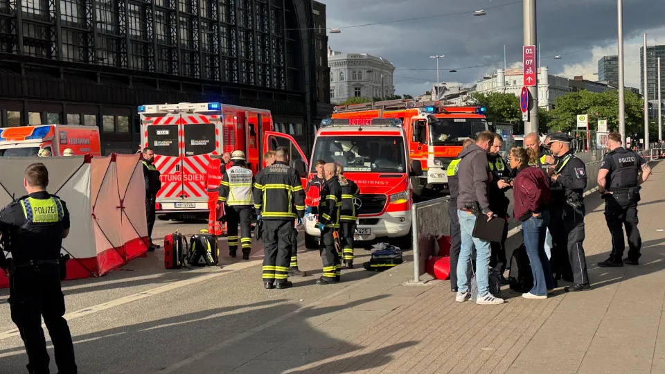 Ataque com faca provoca 12 feridos na Estação Central de Hamburgo