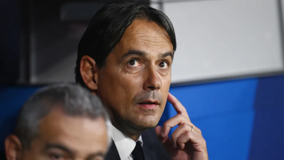 MUNICH, GERMANY - MAY 31:  Simone Inzaghi, Head Coach of FC Internazionale, looks on prior to the UEFA Champions League Final 2025 between Paris Saint-Germain and FC Internazionale Milano at Munich Football Arena on May 31, 2025 in Munich, Germany. (Photo