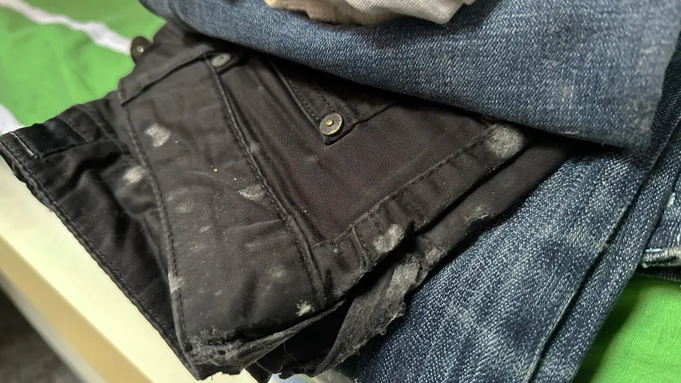 peças, roupa, bolor