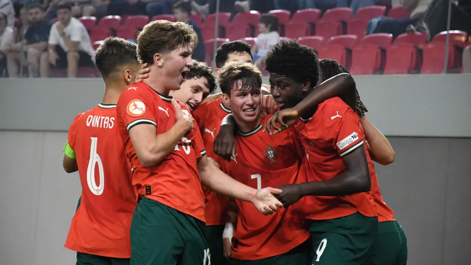 TIRANA, ALBANIA - JUNE 1: Portugal and France face off in the final match of the UEFA Under-17 European Championship at the National Arena in Tirana, Albania, on June 1, 2025. Portugal win the UEFA Under-17 European Championship. (Photo by Olsi Shehu/Anad