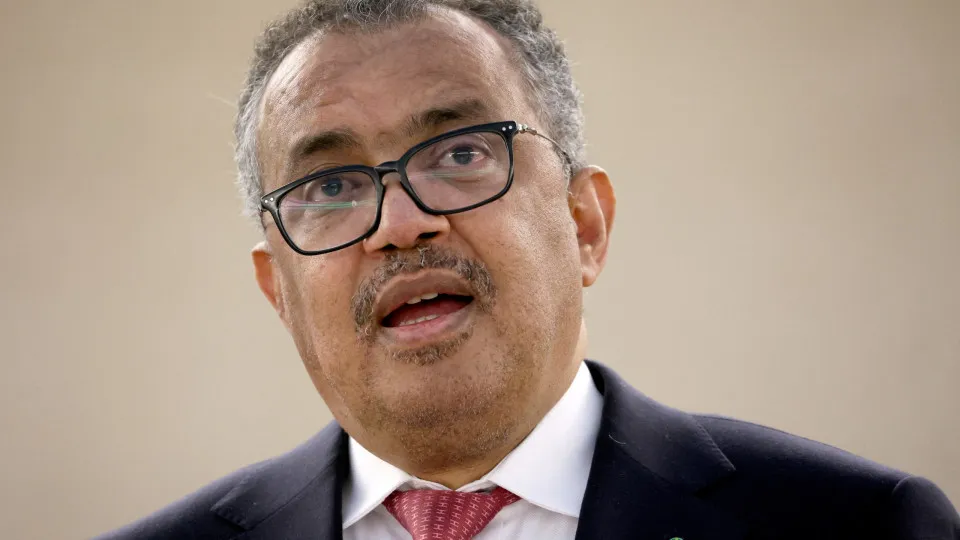 O diretor-geral da Organização Mundial de Saúde, Tedros Adhanom Ghebreyesus