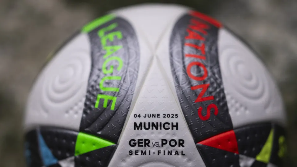 MUNICH, GERMANY - JUNE 02: The official match ball is seen ahead of the UEFA Nations League Finals 2025 between Germany and Portugal at the Munich Football Arena on June 02, 2025 in Munich, Germany. (Photo by Maja Hitij - UEFA/UEFA via Getty Images)