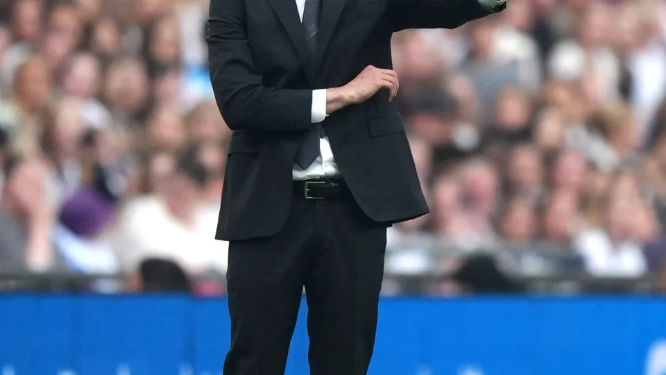 Portugal's manager Francisco Neto during the UEFA Women's Nations League, League A, Group A3 match at Wembley Stadium, London. Picture date: Friday May 30, 2025. (Photo by Ben Whitley/PA Images via Getty Images)