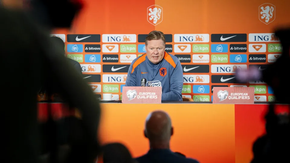 Netherlands' head coach Ronald Koeman speaks during a press conference at the KNVB Campus in Zeist on June 3 2025, prior to the start of the World Cup qualifying campaign. (Photo by Jeroen JUMELET / ANP / AFP) / Netherlands OUT (Photo by JEROEN JUMELET/AN