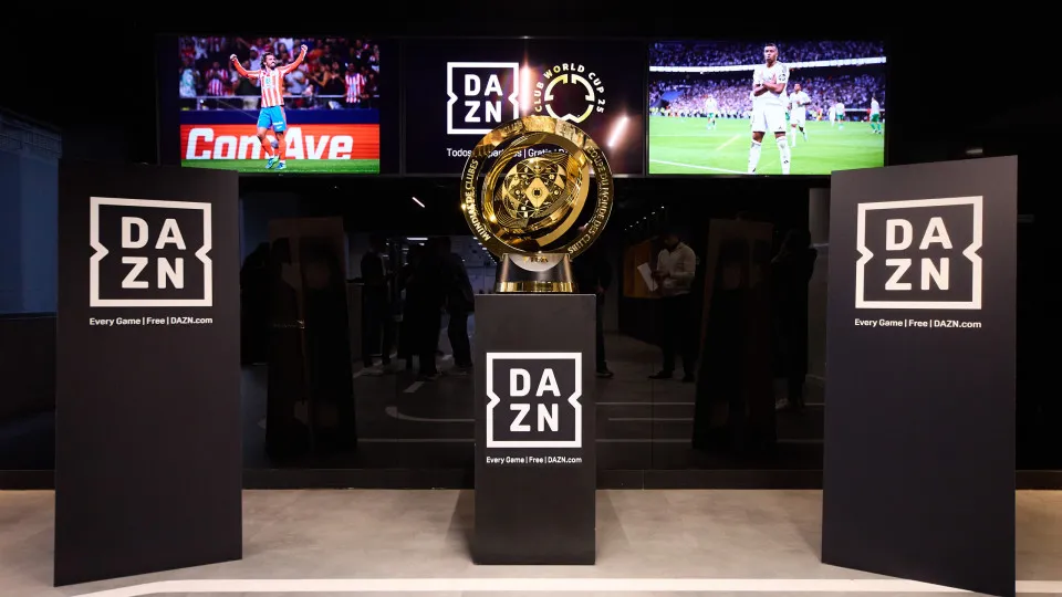 MADRID, SPAIN - JANUARY 23: The FIFA Club World Cup trophy during Day 2 of the FIFA Club World Cup Trophy Tour at DAZN Studios on January 23, 2025 in Madrid, Spain. (Photo by Fran Santiago - FIFA/FIFA via Getty Images)