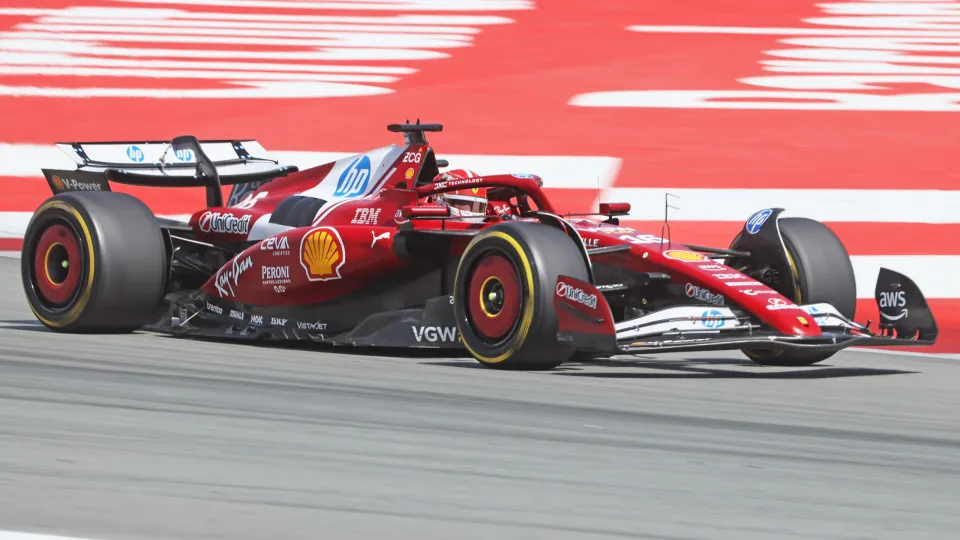 Charles Leclerc no GP de Espanha de F1.