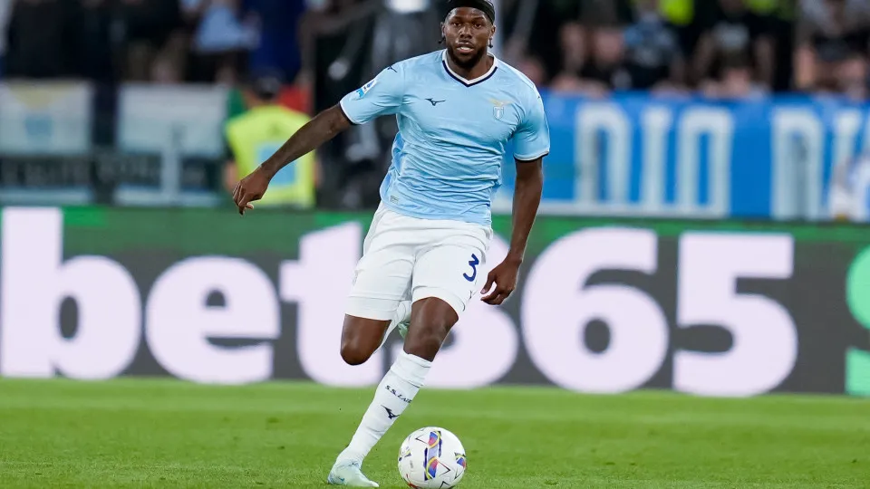 Nuno Tavares of SS Lazio during the Serie A Enilive match between SS Lazio and US Lecce at Stadio Olimpico on May 25, 2025 in Rome, Italy. (Photo by Giuseppe Maffia/NurPhoto via Getty Images)