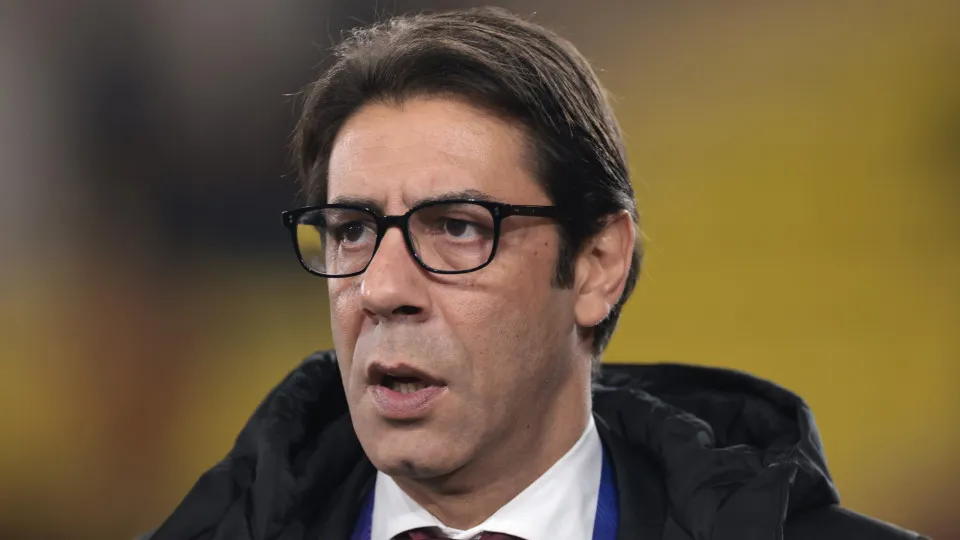 MONACO, MONACO - NOVEMBER 27: Rui Manuel Cesar Costa President of SL Benfica looks on prior to the UEFA Champions League 2024/25 League Phase MD5 match between AS Monaco and SL Benfica at Stade Louis II on November 27, 2024 in Monaco, Monaco. (Photo by Jo