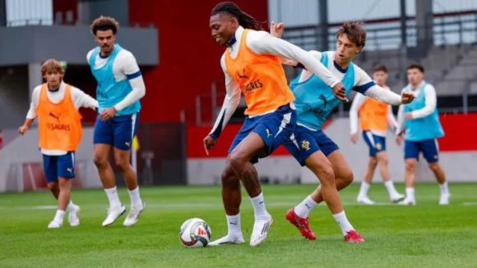 Sessão de treino de Portugal