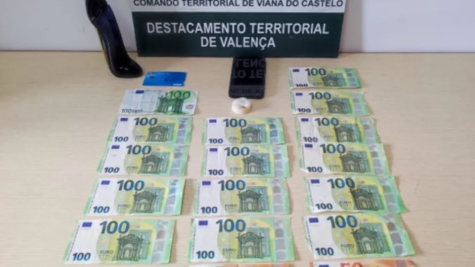 GNR, apreensão, dinheiro