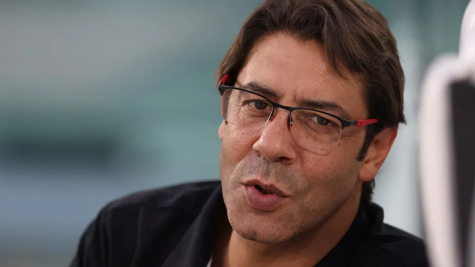 TURIN, ITALY - SEPTEMBER 13: Manuel Rui Costa SL benfica President reacts during the training session ahead of their UEFA Champions League group H match against Juventus at Allianz Stadium on September 13, 2022 in Turin, Italy. (Photo by Jonathan Moscrop/