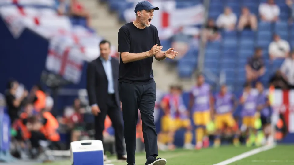 BARCELONA, SPAIN - JUNE 07: Thomas Tuchel, Head Coach of England appplauds during the FIFA World Cup 2026 European Qualifier match between Andorra and England at RCDE Stadium on June 07, 2025 in Barcelona, Spain. (Photo by Eric Alonso - UEFA/UEFA via Gett