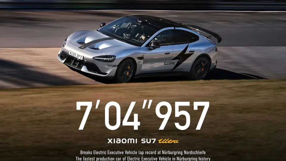 Xiaomi SU7 Ultra recordista em Nürburgring.