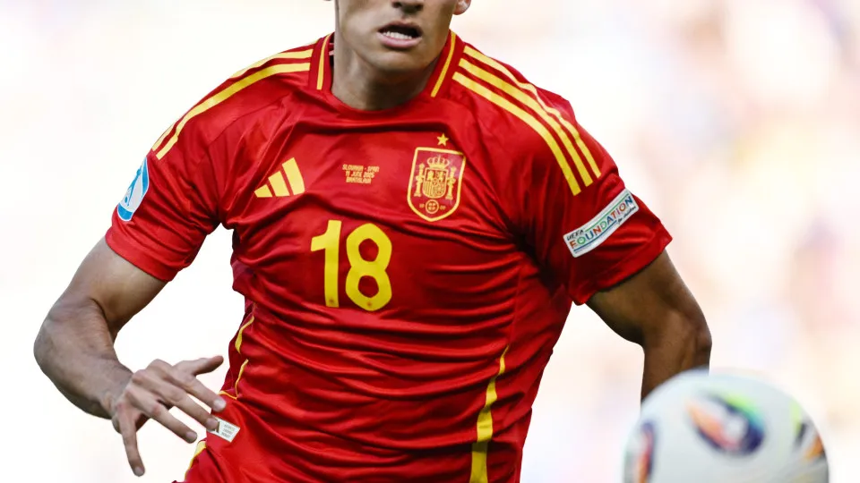 BRATISLAVA, SLOVAKIA - JUNE 11: Gerard Martin of Spain in action during the UEFA European Under-21 Championship 2025 Group Stage match between Slovakia and Spain at National Football stadium on June 11, 2025 in Bratislava, Slovakia. (Photo by Image Photo 