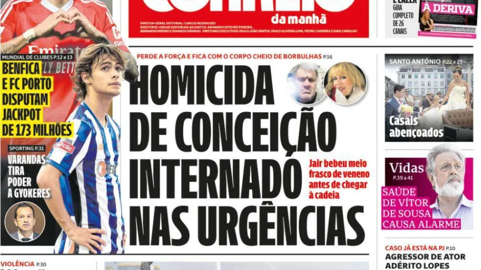 Capas Jornais, sexta-feira, 13 de junho