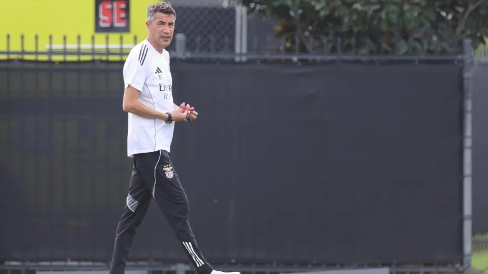 Sessão de trabalho do Benfica