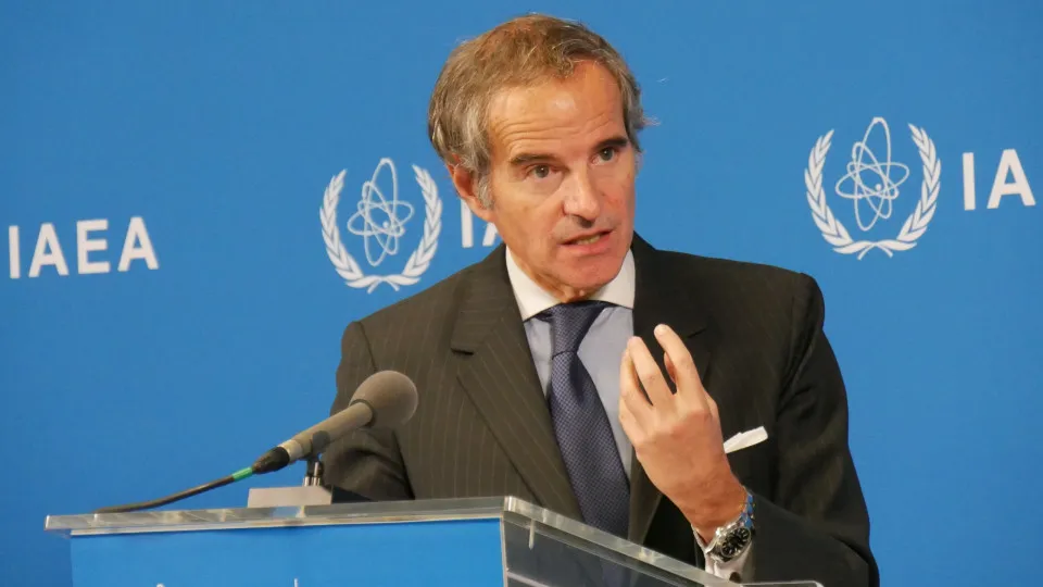  chefe da agência nuclear da ONU, Rafael Grossi,