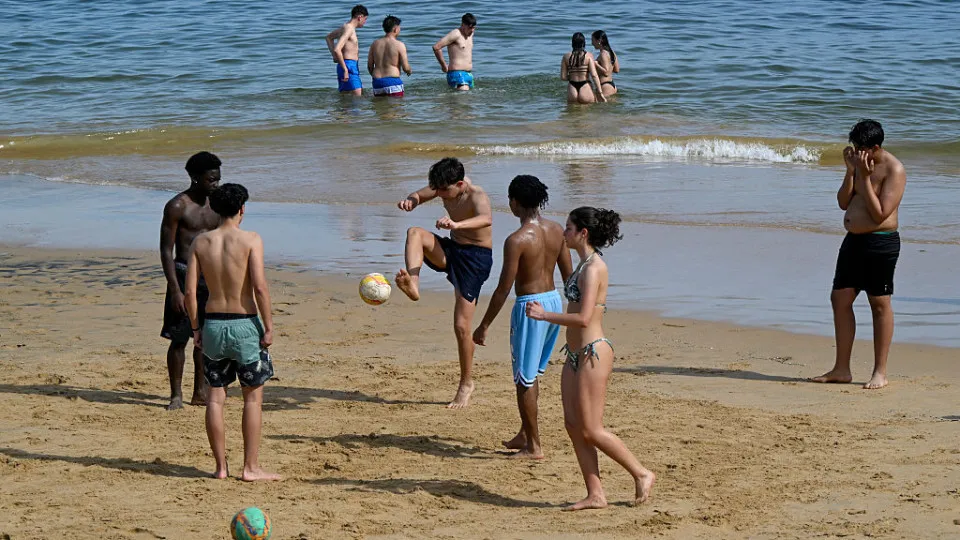 Calor em Portugal, praia