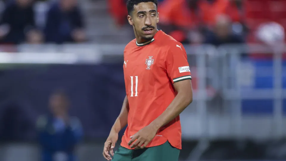 Trencín, Slovakia - June 11: Tiago Tomas of Portugal looks dejected during the UEFA European Under-21 Championship 2025 Group Stage match between Portugal and France at tadión Sihot on June 11, 2025 in Trencín, Slovakia. (Photo by Marco Steinbrenner/DeFod