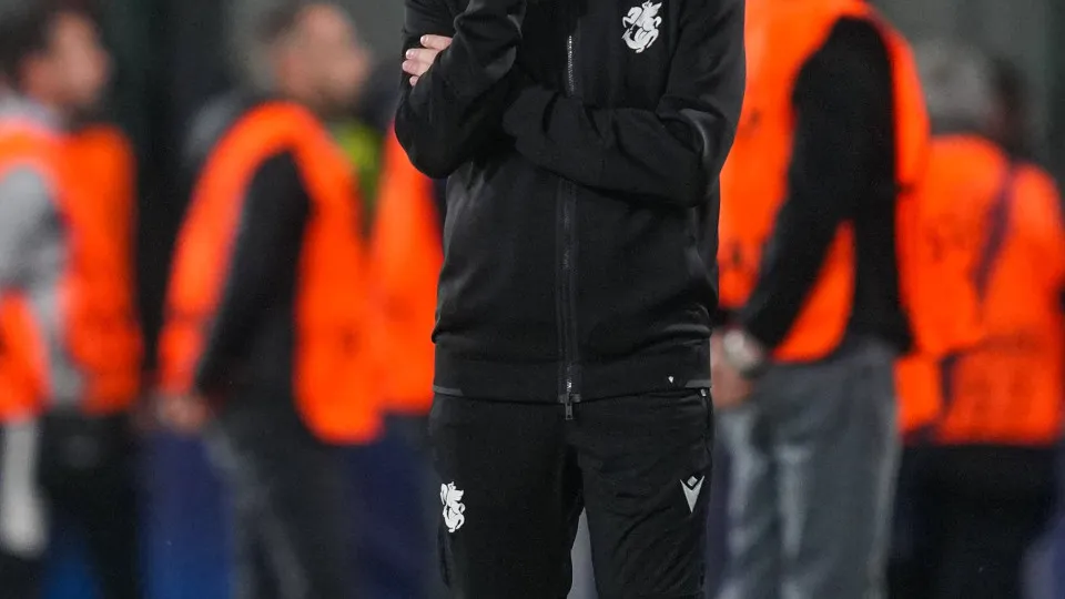 ZILINA, SLOVAKIA - JUNE 14: Headcoach Ramaz Svanadze of U21 Georgia reacts on the sideline during the UEFA European Under-21 Championship 2025 Group Stage match between France and Georgia at MSK Zilina Stadium on June 14, 2025 in Zilina, Slovakia. (Photo 