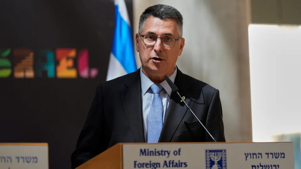 O ministro dos Negócios Estrangeiros de Israel, Gideon Sa'ar