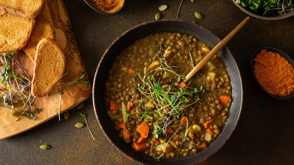 Sopa de lentilhas