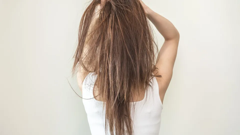 cabelo seco, mulher