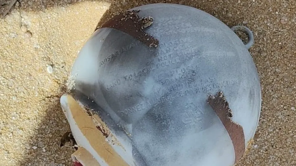 Engenho explosivo numa praia em Sesimbra