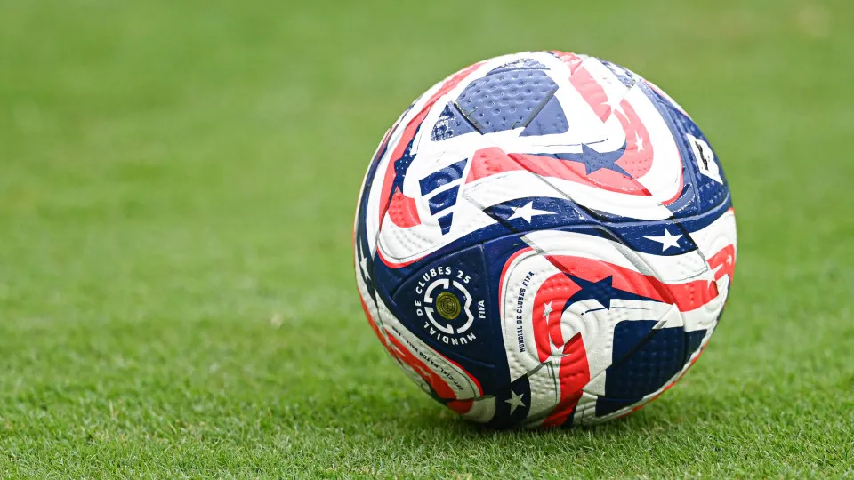 EAST RUTHERFORD, NEW JERSEY - JUNE 15: A general view of a match ball before the FIFA Club World Cup 2025 group A match between SE Palmeiras and FC Porto at MetLife Stadium on June 15, 2025 in East Rutherford, New Jersey. (Photo by Stephen Nadler/ISI Phot
