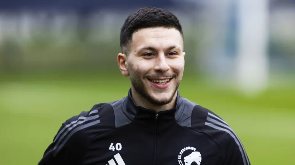 COPENHAGEN, DENMARK - DECEMBER 11: Roony Bardghji during a FC Copenhagen training session at Nummer 10, on December 11, 2024, in Copenhagen, Denmark. (Photo by Craig Foy/SNS Group via Getty Images)