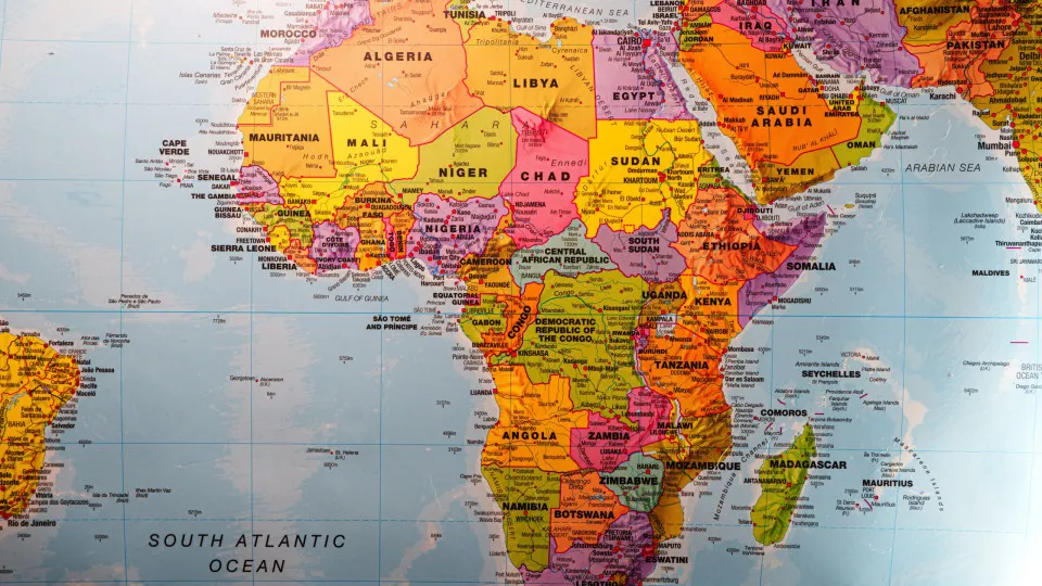 Mapa, África, 
