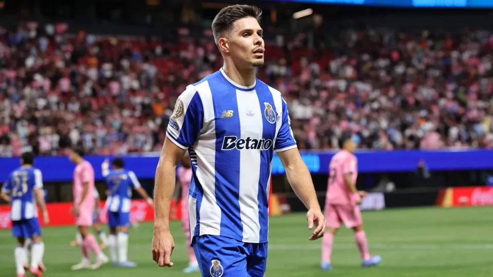 ATLANTA, GEORGIA - JUNE 19: Francisco Moura #74 of FC Porto reacts during the FIFA Club World Cup 2025 group A match between Internacional CF Miami and FC Porto at Mercedes-Benz Stadium on June 19, 2025 in Atlanta, Georgia. (Photo by Alex Grimm/Getty Imag