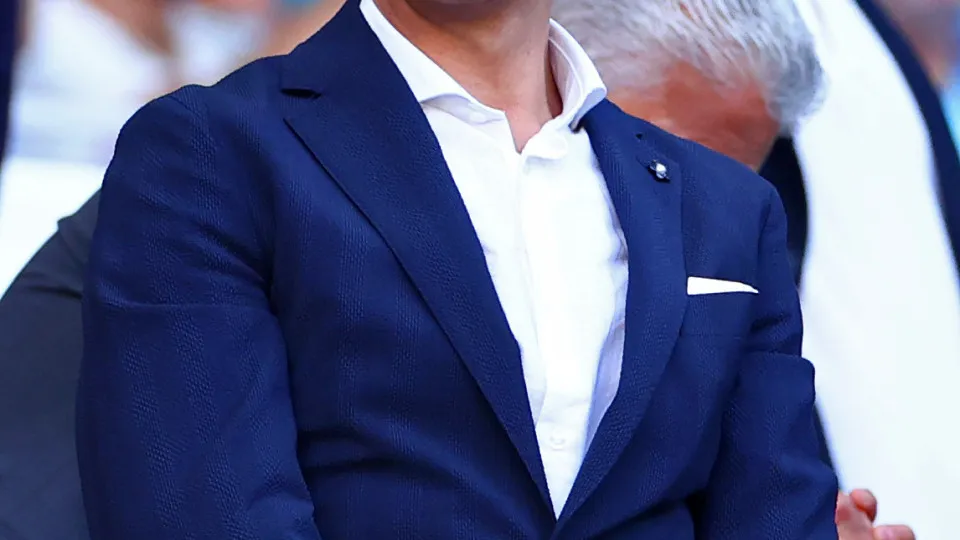MIAMI GARDENS, FLORIDA - JUNE 16: Benfica president Rui Costa looks on during the FIFA Club World Cup 2025 group C match between CA Boca Juniors and SL Benfica at Hard Rock Stadium on June 16, 2025 in Miami Gardens, Florida. (Photo by Chris Brunskill/Fant