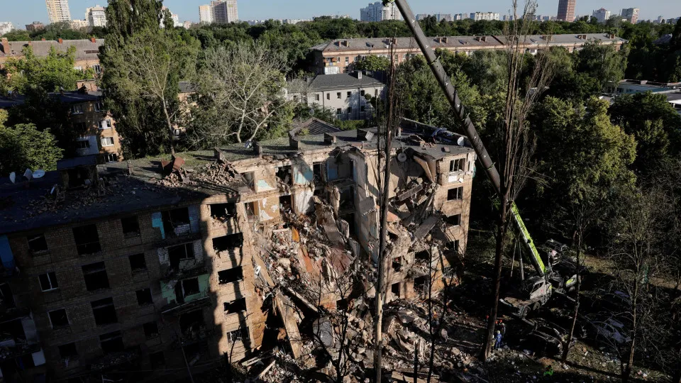 Ataque da Rússia, Kyiv, Ucrânia, 23 de junho,