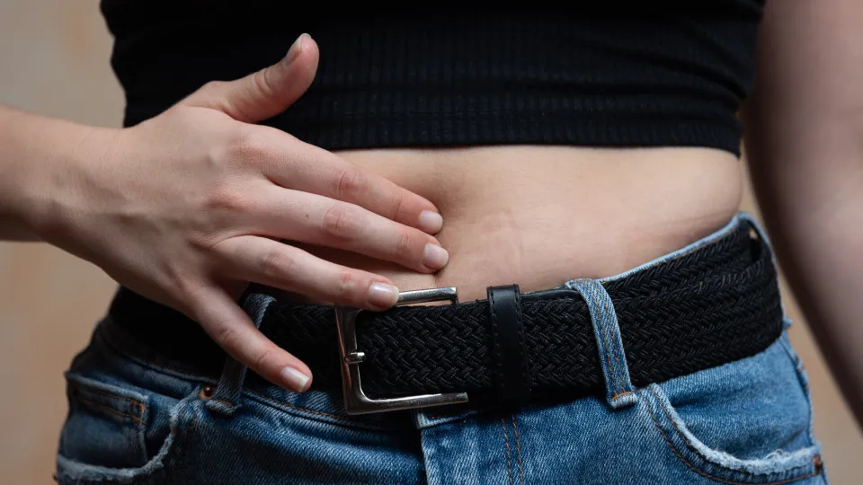 barriga inchada