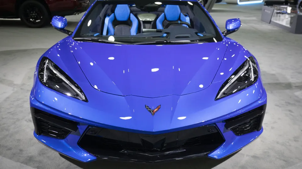 Chevrolet Corvette E-Ray em Detroit.